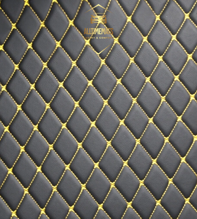 Black Gold Car Mats/Floor mats for Honda, BMW, Ford, VOLVO, Nissan, Hyundai, Jeep close up view