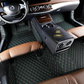 Black/Green Car Mats/Floor mats for Honda, BMW, Ford, VOLVO, Nissan, Hyundai, Jeep aerial view #2