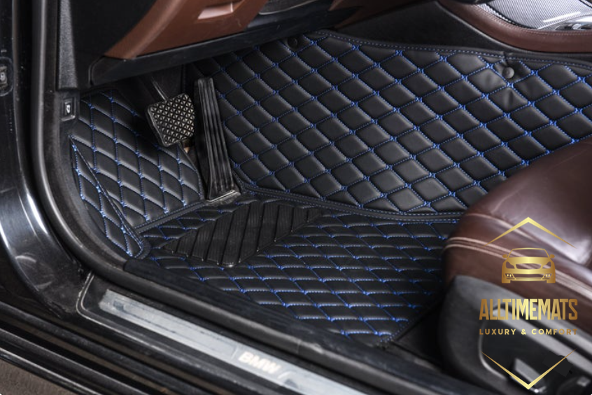 Black/Blue Car Mats/Floor mats for Honda, BMW, Ford, VOLVO, Nissan, Hyundai, Jeep driver's mat