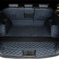 Black/Blue Full Cargo Trunk mat/liner, partial for Honda, BMW, Ford, VOLVO, Nissan, Hyundai, Jeep aerial view